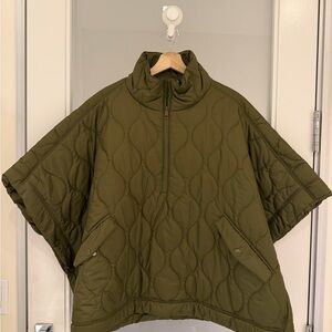 H&M Olive Green Quilted Cape